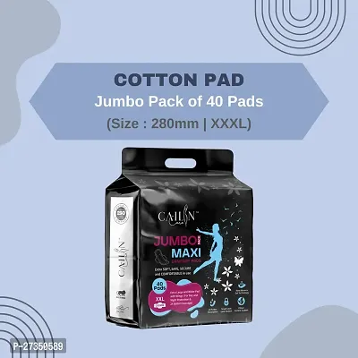 Cailin Care Sanitary Pads best for Day And Night Protection, Heavy Flow Pads, Instant Dry Feel, 100% Lekage Proof Pads, Odour Control System, Extra Large and Wider  Pads, Leakage  Rash Free Pads-thumb0