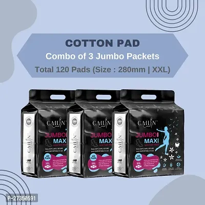 Cailin Care Sanitary Pads best for Day And Night Protection, Heavy Flow Pads, Instant Dry Feel, 100% Lekage Proof Pads, Odour Control System, Extra Large and Wider  Pads, Leakage  Rash Free Pads-thumb0