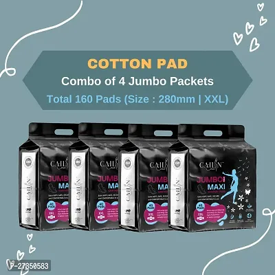 Cailin Care Sanitary Pads best for Day And Night Protection, Heavy Flow Pads, Instant Dry Feel, 100% Lekage Proof Pads, Odour Control System, Extra Large and Wider  Pads, Leakage  Rash Free Pads