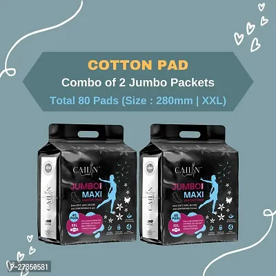 Cailin Care Sanitary Pads best for Day And Night Protection, Heavy Flow Pads, Instant Dry Feel, 100% Lekage Proof Pads, Odour Control System, Extra Large and Wider  Pads, Leakage  Rash Free Pads-thumb0