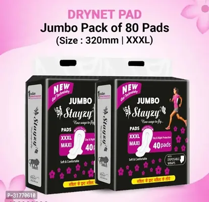 Sanitary Pads 80 Pcs Xxxl / 320 Mm ( Pack of 2 )