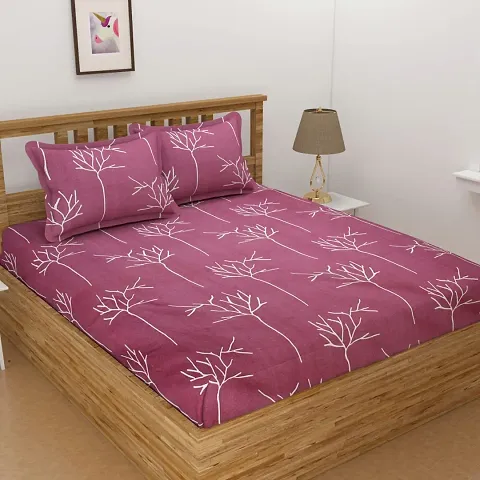 Microfiber Elastic Fitted Double Bedsheets