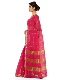 Fabulous Kota Doria Cotton Self Pattern Saree with Blouse piece For Women-thumb2