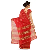 Fabulous Kota Doria Cotton Self Pattern Saree with Blouse piece For Women-thumb2