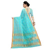 Fabulous Kota Doria Cotton Self Pattern Saree with Blouse piece For Women-thumb2