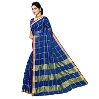 Fabulous Kota Doria Cotton Self Pattern Saree with Blouse piece For Women-thumb4