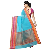 Fabulous Kota Doria Cotton Self Pattern Saree with Blouse piece For Women-thumb2