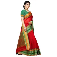 Fabulous Kota Doria Cotton Self Pattern Saree with Blouse piece For Women-thumb3