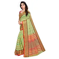 Fabulous Kota Doria Cotton Self Pattern Saree with Blouse piece For Women-thumb3