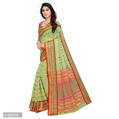 Fabulous Kota Doria Cotton Self Pattern Saree with Blouse piece For Women-thumb4