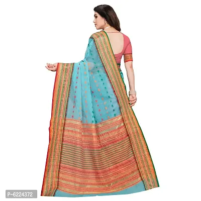 Fabulous Kota Doria Cotton Self Pattern Saree with Blouse piece For Women-thumb3