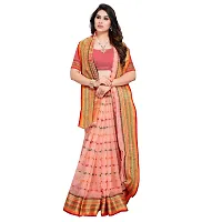 Fabulous Kota Doria Cotton Self Pattern Saree with Blouse piece For Women-thumb1