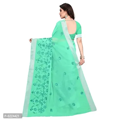 Fabulous Cotton Silk Self Pattern Saree with Blouse piece For Women-thumb3