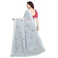 Fabulous Cotton Silk Self Pattern Saree with Blouse piece For Women-thumb2