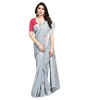 Fabulous Cotton Silk Self Pattern Saree with Blouse piece For Women-thumb1