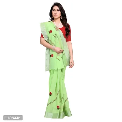 Fabulous Cotton Silk Self Pattern Saree with Blouse piece For Women-thumb2