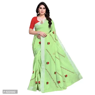 Fabulous Cotton Silk Self Pattern Saree with Blouse piece For Women-thumb0