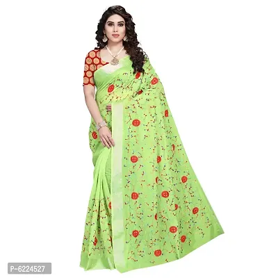 Fabulous Cotton Silk Self Pattern Saree with Blouse piece For Women