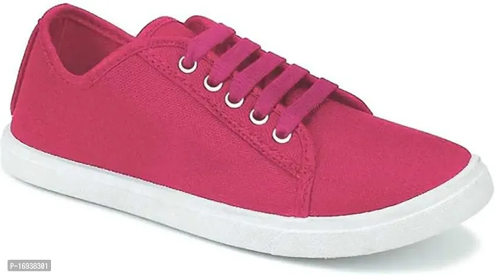 Stylish Pink Mesh Running Shoes For Men-thumb0