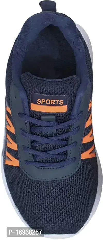 Stylish Blue Mesh Running Shoes For Men-thumb2
