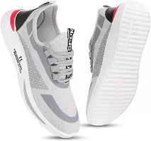 Stylish Grey Mesh Running Shoes For Men-thumb3