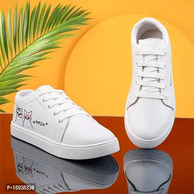 Stylish White Mesh Running Shoes For Men-thumb4