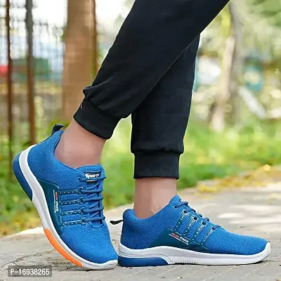 Stylish Multicoloured Mesh Running Shoes For Men-thumb3