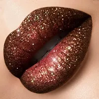 Glitter Lips Lipstick Waterproof Long Lasting brown lipstick-thumb2