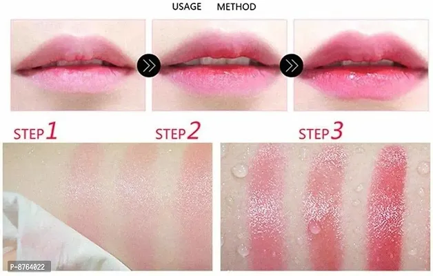 MAGIC COLOR CHANGING GEL WITH GOLD LEAF LIPSTICK LONG WEAR COMBO-thumb3