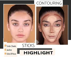 HD MATTE FINISHING LONG LASTING 2 IN 1 CONTOUR AND HIGHLIGHTER STICK-thumb2