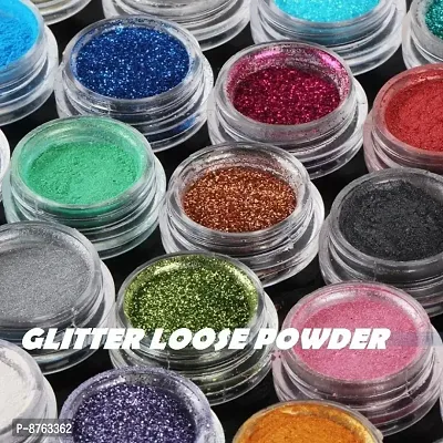 Multi purpose useglitter shine powder multi color 25 color