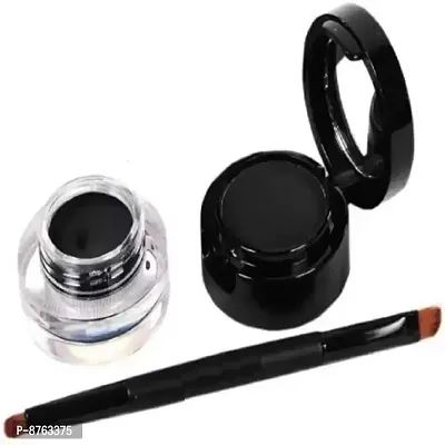 Jet Black Waterproof Gel Kajal and Powder Cake-thumb0