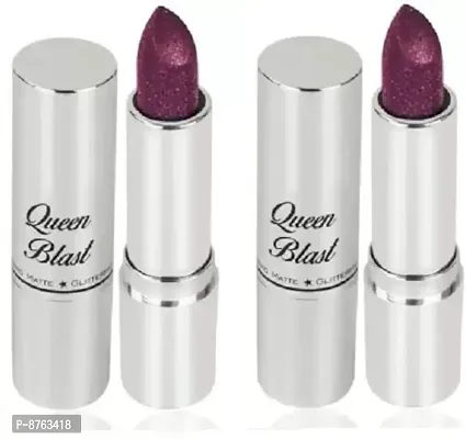 PERFECT SHINE FINISH QUEEN BLAST Diamond Shimmer Glitter  MATTIE MAROON LIPSTICK