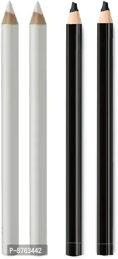 New best professional White Black Pencil kajal Pack of 4-thumb0