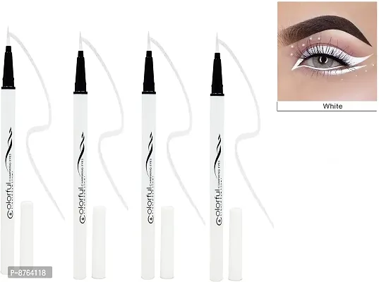 White color liquid eyeliner | White sketch pen eyeliner | waterproof, non transfer and smudgeproof eyeliner | long-lasting liquid eyeliner-thumb0