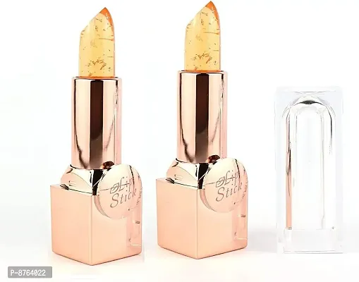 MAGIC COLOR CHANGING GEL WITH GOLD LEAF LIPSTICK LONG WEAR COMBO