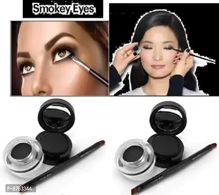 Professional long wear Waterproof Eyeliner Gel Eyeliner Make Up Cosmetics Eyeliner Brushes not blooming Lasting