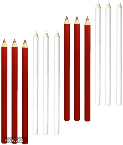 Professional New Red and White Pencil kajal pack of 12-thumb0