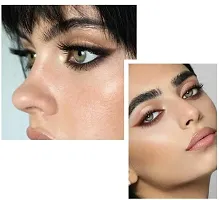 2 in 1 Black  Brown Water Proof  Smudge Proof 24hrs Gel Eyeliner / Kajal 3+3= (Jet Black, Brown, 6 g)-thumb1