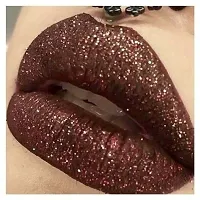 Glitter Lips Lipstick Waterproof Long Lasting brown lipstick-thumb3