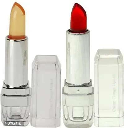 Professional gel Pink orange color changing lipstick