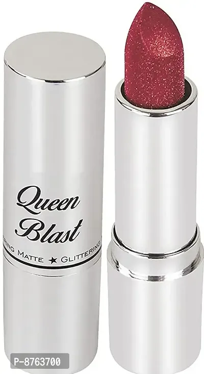 GLITTERY SMUDGE PROOF SHIMMERY SPARKLY FINISH LOOK PIGMENTED LIPSTICK (RED, 3.5 g)-thumb3