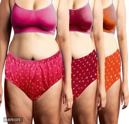 Buy VANILLAFUDGE Women's High Waist Tummy Controller Full Coverage Hipster  Brief Panty Big Jumbo Size (3XL Till 6XL) Pack of 3 (Color May Vary) Online  In India At Discounted Prices