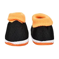 Comfortable Black Synthetic Printed Booties For Infants-thumb3