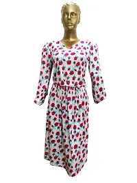 Lavennder Women's Sleeve Floral Print Faux Wrap Long Dress (Style 08, X-Large)-thumb1