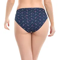 VANILLAFUDGE Women's Cotton Printed,Solid Hipster Brief Underwear Panties Inner Elastic Panty Combo Assorted Colour (Pack of 10) (M, Printed)-thumb1