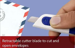 Letter opener with Staple remover and sticky note strips-thumb2