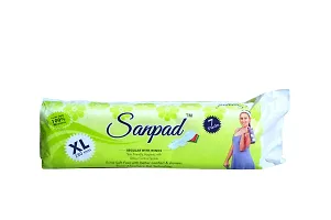Sanpad XL Sanitary Pads for Women - 7 Pads, Rash Free, Anti Tan, Skin Friendly, Double Wing Shape, Advanced Leak Protection, X Large, 280mm - 8 Packs (56 Pads)-thumb2