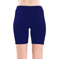 FABOO Women's Regular Wear Short Workout Slim Fit Shorts for Running, Cycling and Yoga Shorts Gym Shorts (Blue1, S)-thumb1