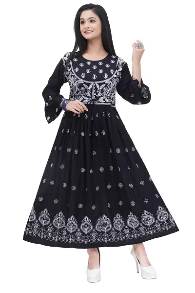 Trendy Embroidered Rayon Flared Kurta